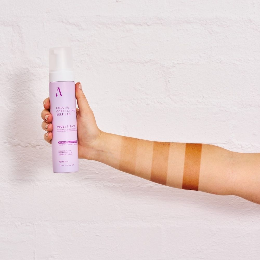 Self Tan Mousse Violet Base Medium to Ultra Dark