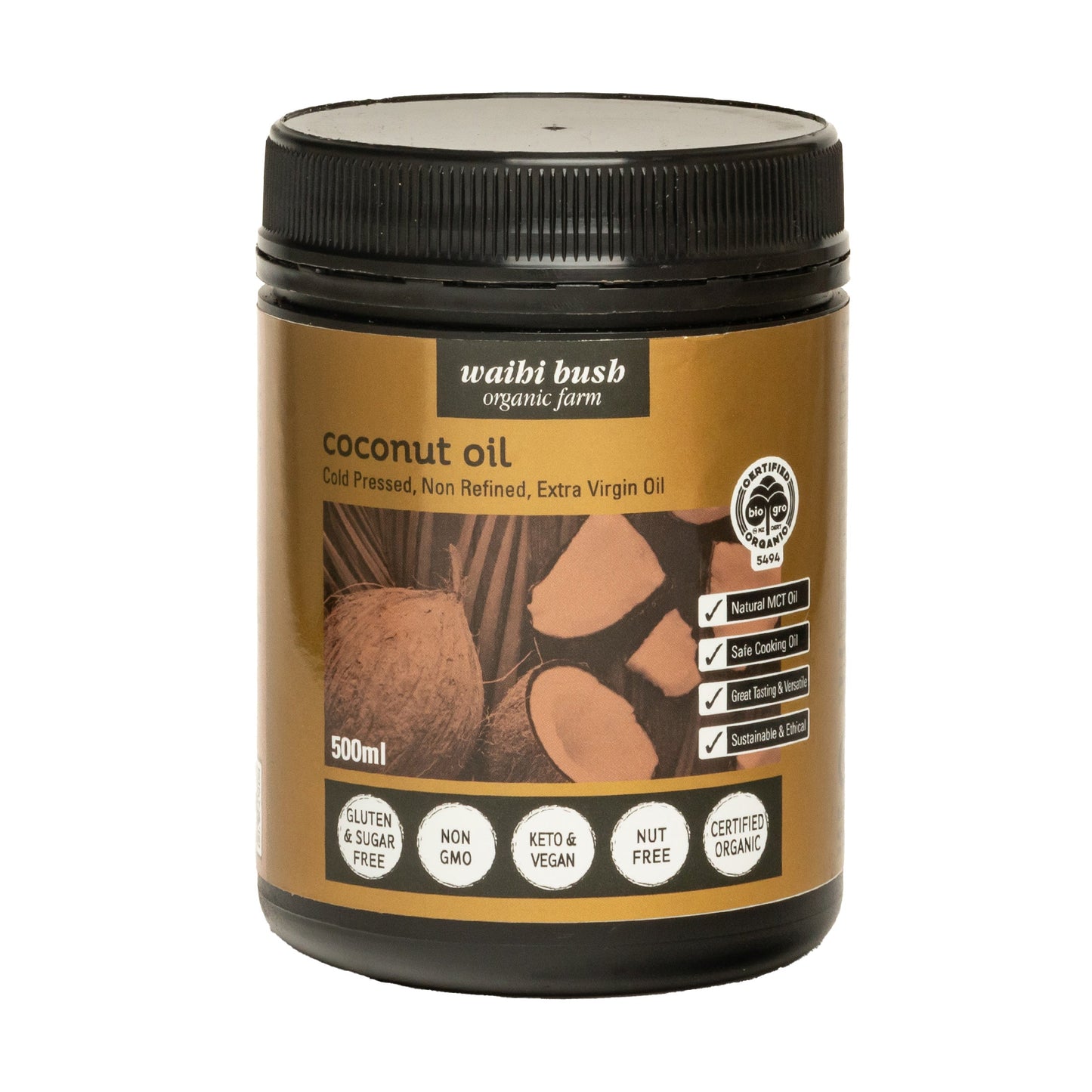 Coconut Oil - Organic Extra Virgin 500ml